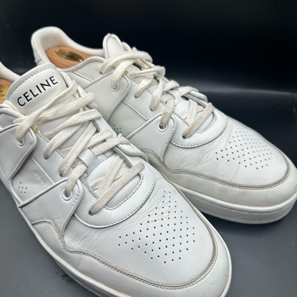 Celine Hedi Slimane Distressed White Sneakers - Picture 2 of 10
